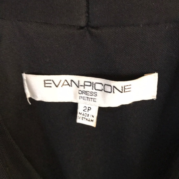 🖤EVAN PICONE SEXY BLACK SPARKLE DRESS SIZE 2 PETITE NWOT EXCELLENT CONDITION! - Picture 2 of 7